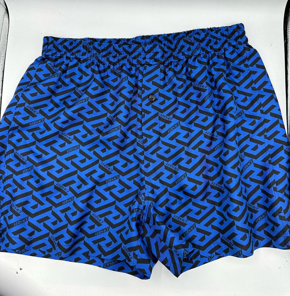 Versace geometric-print silk Pajama Shorts Size 3 US XS New with tags